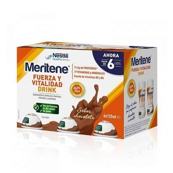 Meritene Fuerza y Vitalidad Chocolate 6x125ml