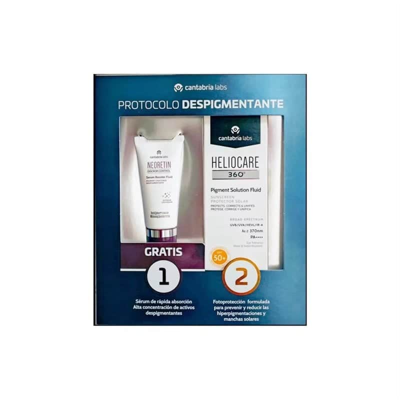 Heliocare Pack 360 Pigment Fluido FPS 50 50ml + Neoretin Sérum Despigmentante 15ml