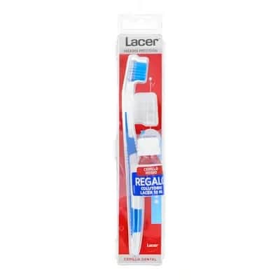 Cepillo Dental Lacer Medio + Colutorio MR | Higiene Bucal